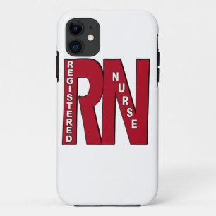 RN BIG RED REGISTERED NURSE iPhone 11 CASE
