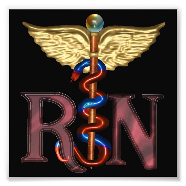 RN Caduceus Photo Print (Front)