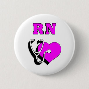 RN Care 6 Cm Round Badge