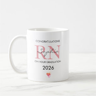 RN Graduation Personalised Name Class of 2026 Coffee Mug