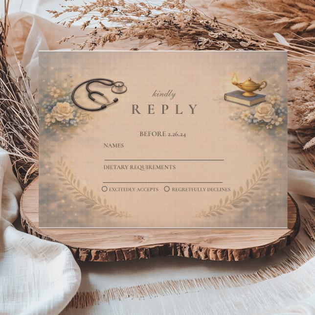 RN Graduation Pinning Ceremony Party RSVP Card (Creator Uploaded)