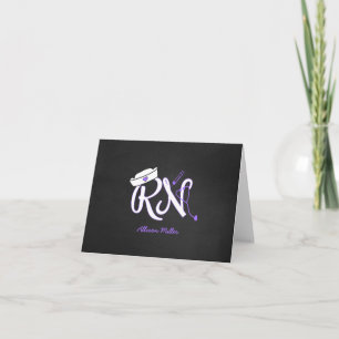 RN Graduation thank you cards, nurse gift idea Card
