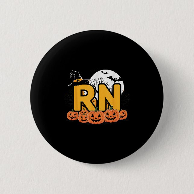 Rn - Halloween  6 Cm Round Badge (Front)