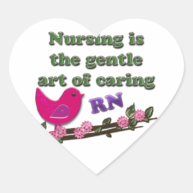 RN HEART STICKER (Front)