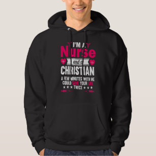 Rn Lvn Cna Nurse Grad Christian Cool Nursing Gradu Hoodie