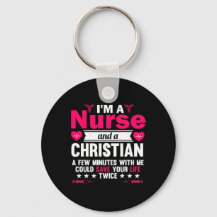Rn Lvn Cna Nurse Grad Christian Cool Nursing Gradu Key Ring