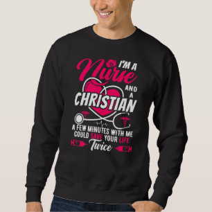 Rn Lvn Cna Nurse Grad Christian Cool Nursing Gradu Sweatshirt