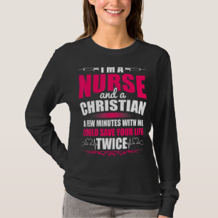 Rn Lvn Cna Nurse Grad Christian Cool Nursing Gradu T-Shirt
