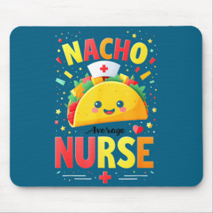 Rn mexican funny cinco de mayo nacho average nurse mouse pad