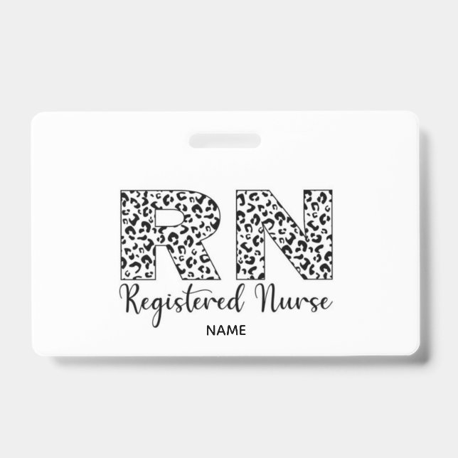 RN Name Badge ID Badge (Front)