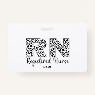 RN Name Badge ID Badge