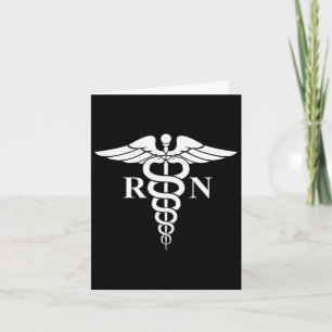 Rn Nurse Caduceus Medical Symbol Nursing Logo Gift Card