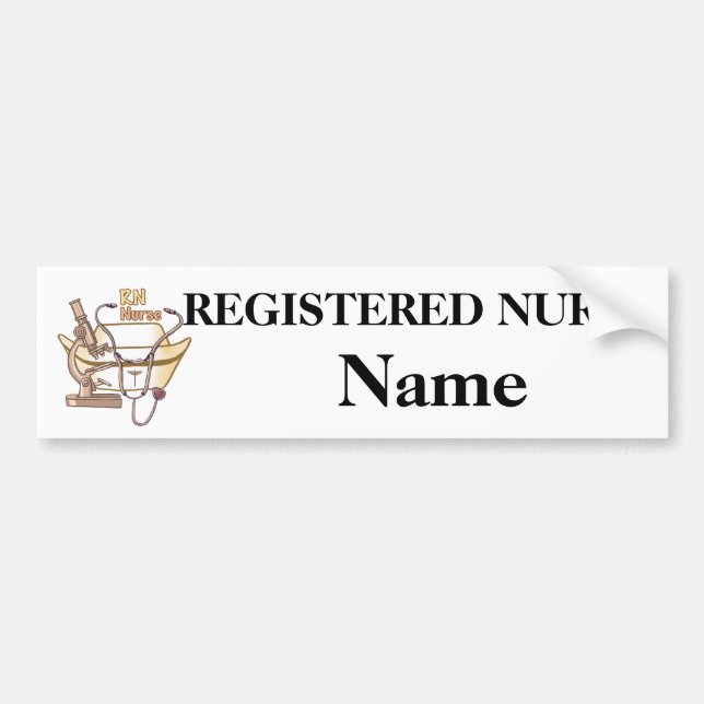 RN Nurse Collage car sticker (Front)