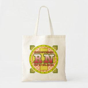 RN Nurse Cross Letters  Tote Bag