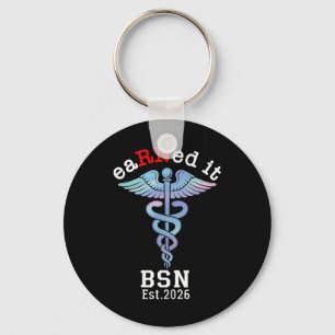 Rn Nurse Graduate 2026 - Bsn 2026 Graduation Earne Key Ring