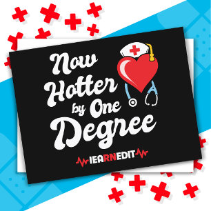 RN Nurse Graduation I Earned It Registered Nurse Postcard