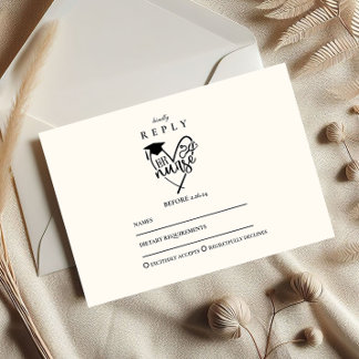 RN Nurse Graduation Party RSVP Card
