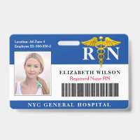 RN Nurse | Hospital Medical Employee Photo ID
