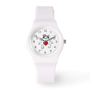 RN Nurse Love Tattoo Watch