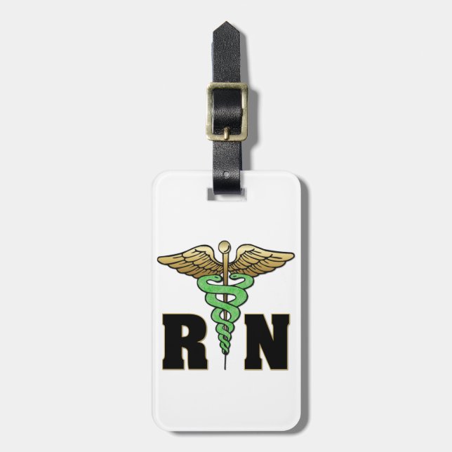 RN Nurse Luggage Tag (Front Vertical)