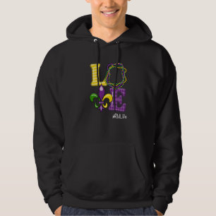 RN Nurse Mardi Gras Leopard Festival Party Hoodie