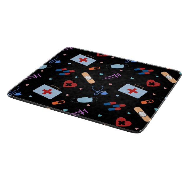 RN Nurse Nursing Student | Doctor Medical Pattern Cutting Board (Corner)