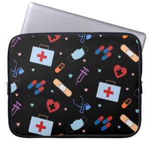 RN Nurse Nursing Student   Doctor Medical Pattern Laptop Sleeve