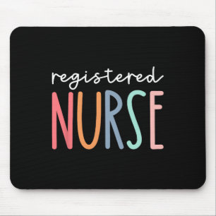 Rn Nurse Registered Nurse Nurses Er Nurse Icu Wome Mouse Pad