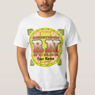 RN Nurses Cross Letters nurse T-Shirt