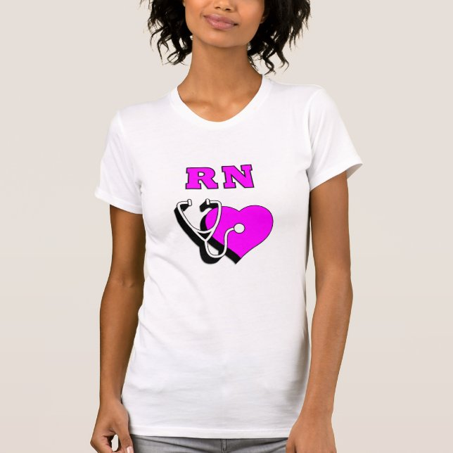 RN Nursing Cares T-Shirt (Front)