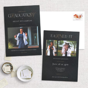 RN Nursing Degree Grad Announcement & Invitation