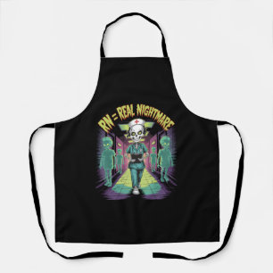 RN = Real Nightmare Halloween Nurse Apron