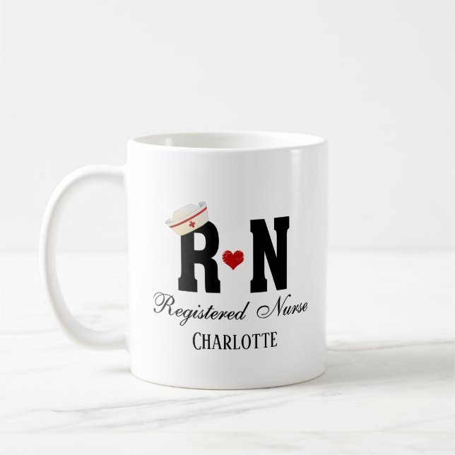 RN Registered Nurse Coffee Mug (Left)