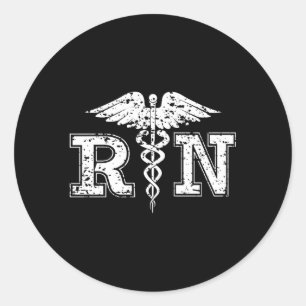 Rn Registered Nurse For Nurses Classic Round Sticker