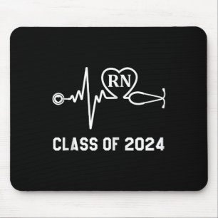 Rn Registered Nurse Graduation Class Of 2024 Nursi Mouse Pad