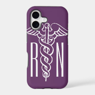 RN Registered Nurse iPhone case caduceus symbol