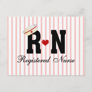 RN Registered Nurse Postcard