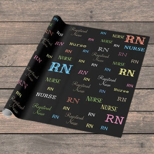 RN (REGISTERED NURSE) wrapping paper