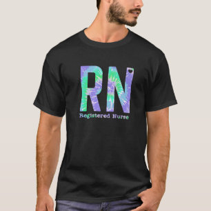 RN Registered That Nurse Life Cute Purple Tie Dye T-Shirt