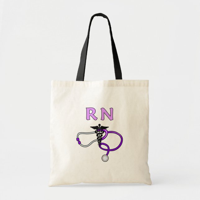 RN Stethoscope Tote Bag (Front)