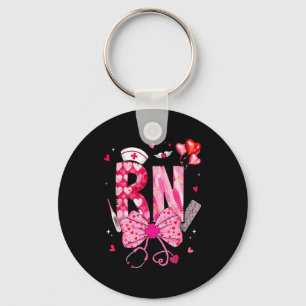 Rn Valentine Coquette Bow Stethoscope Nurse Girl W Key Ring