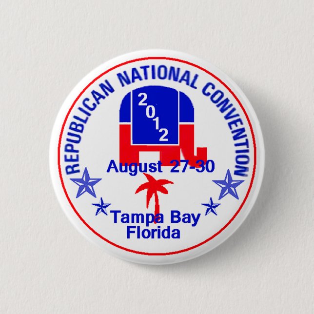 RNC Convention 6 Cm Round Badge (Front)