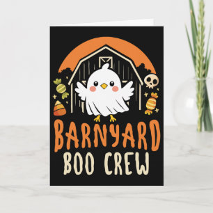 Rnyard Boo Crew - Cute Farm Animal Halloween  Card