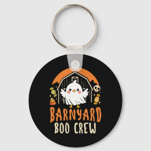 Rnyard Boo Crew - Cute Farm Animal Halloween Key Ring