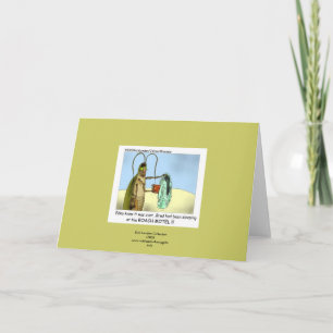 Roach Motel Funny Cartoon Greeting Card