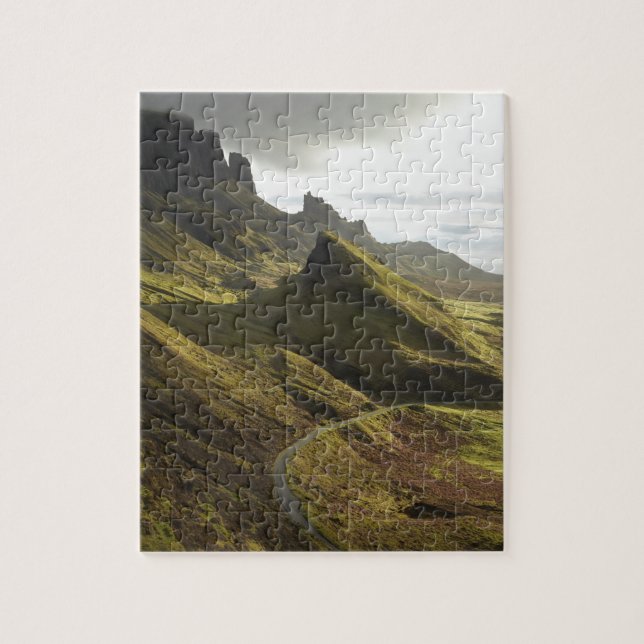 Road ascending The Quiraing, Isle of Skye, Jigsaw Puzzle (Vertical)