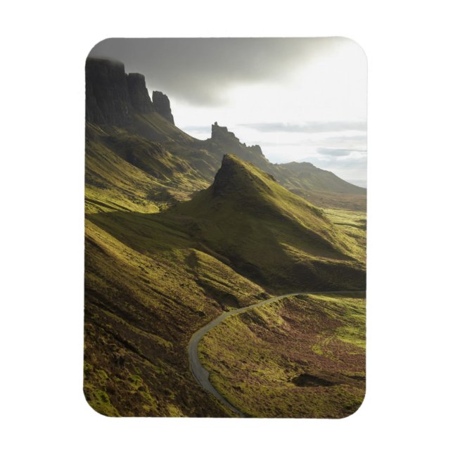 Road ascending The Quiraing, Isle of Skye, Magnet (Vertical)