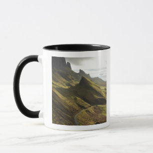 Road ascending The Quiraing, Isle of Skye, Mug
