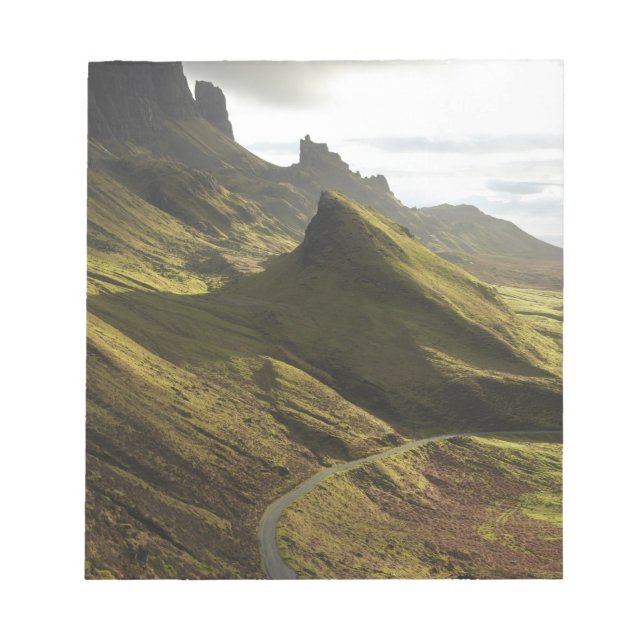 Road ascending The Quiraing, Isle of Skye, Notepad (Front)