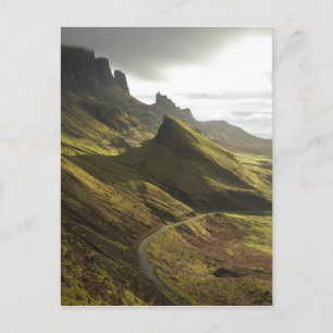 Road ascending The Quiraing, Isle of Skye, Postcard